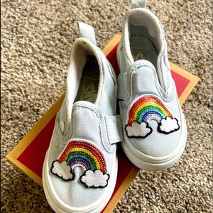 Vans Rainbow Slip-On Sneaker Size 8